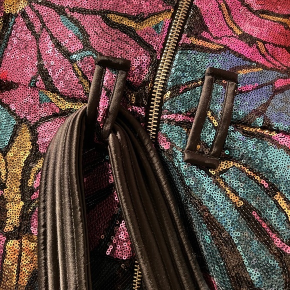 Sz. 4 Zhivago "Big Daddy's Little Lady" Multicolor Sequin Mini Dress - Picture 4 of 4